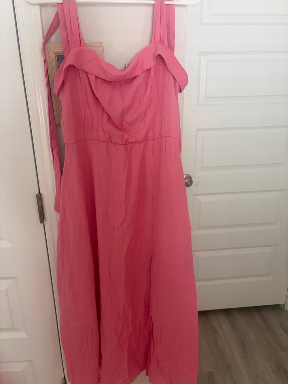 Trixxi Bright Pink Maxi Sundress with Sweetheart Neckline